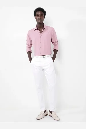 RARE RABBIT Men Flyknit Power Stretch Knitted Shirt