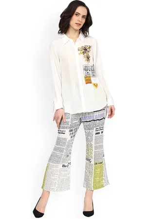 Kalini Newspaper Printed Shirt & Trousers