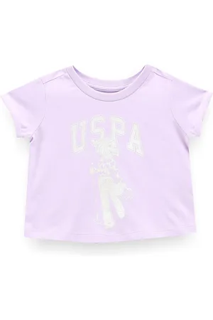 Ralph Lauren Girls Typography Printed Cotton T-shirt