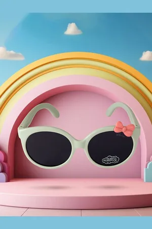 Kool Kids Round Sunglasses with Polarised and UV Protected Lens KKSP S5017 L.GR