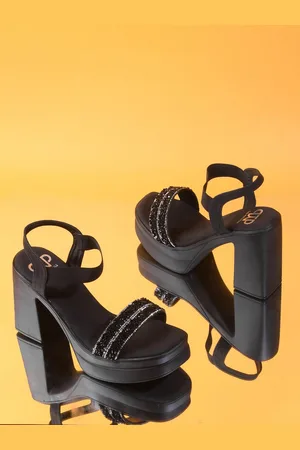 THE WHITE POLE Embellished Platform Heels