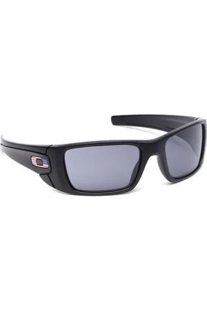 Oakley Men UV Protected Grey Lens Rectangle Sunglasses - 0OO909690963860