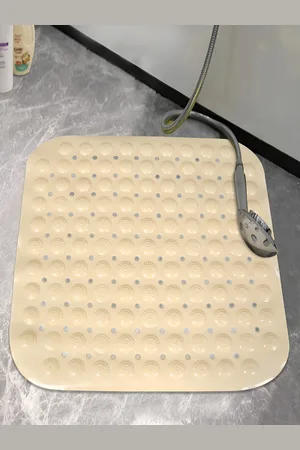 HOKIPO Beige 3000 GSM Anti-Slip Bath Rug