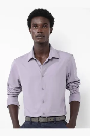RARE RABBIT Men Flyknit Power Stretch Knitted Shirt