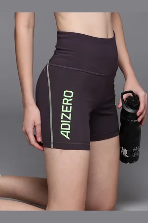 adidas Women Typography Printed Adizero Sh Running Sports Shorts