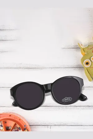Kool Kids Round Sunglasses with Polarised and UV Protected Lens-KKSP CT1874 BK