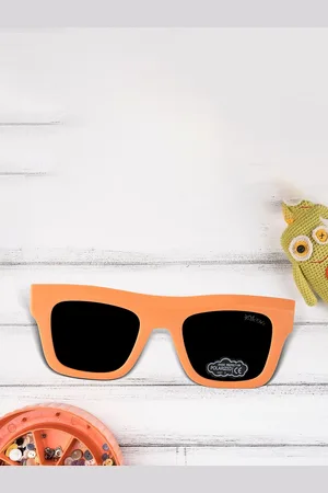 Kool Kids Square Sunglasses with Polarised and UV Protected Lens KKSP S-5043 OR