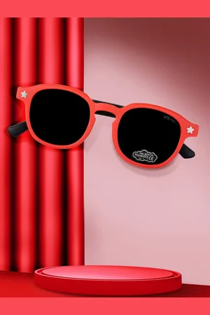 Kool Kids Round Sunglasses with Polarised and UV Protected Lens-KKSP CT11076 RD