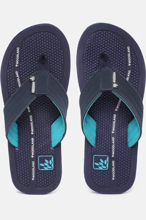 Woodland Men Textured Thong Flip-Flops