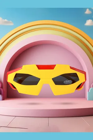 Kool Kids Other Sunglasses with Polarised and UV Protected Lens-KKSP 10-093 YL