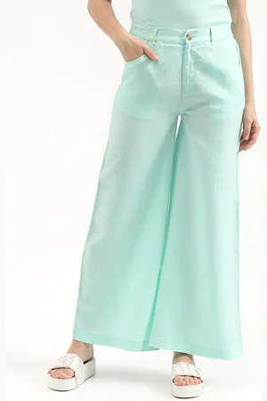 Benetton Women Mid-Rise Parallel Trousers