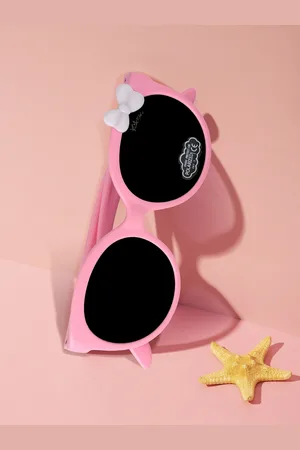 Kool Kids Round Sunglasses with Polarised and UV Protected Lens-KKSP S5017 PK