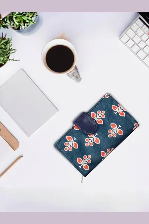 THE CLOWNFISH Fab Women Floral Printed Zip Around Wallet