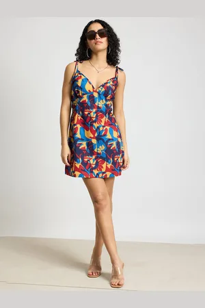 FREAKINS Women Floral Print A-Line Dress