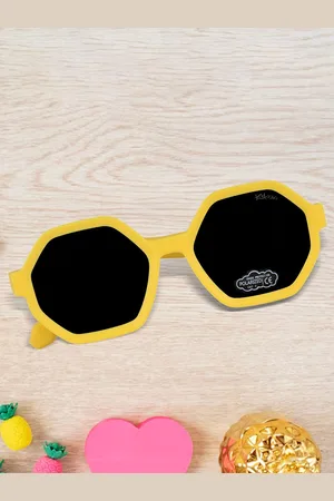 Kool Kids Round Sunglasses with Polarised and UV Protected Lens KKSP CT11079 YL