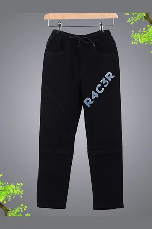 HERE&NOW Boys Black Clean Look Stretchable Jeans