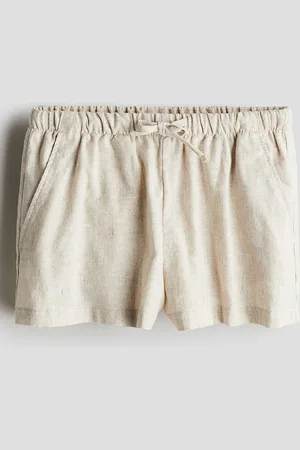 H&M Girls Linen-blend Pull-On Shorts
