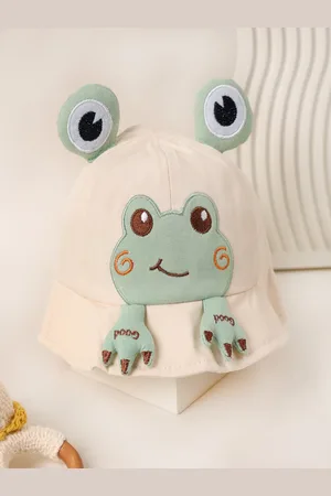 KICKS & CRAWL Kids Printed Cotton Hoppy Heads Cap