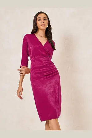 Styli Women Self Design Sheath Midi Dress