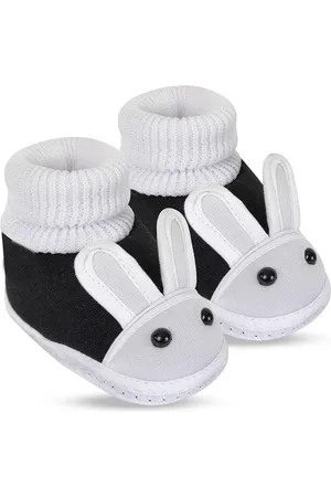 BAESD Kids Cotton Rabbit Face Slip On Booties