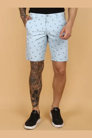 V-Mart Men Conversational Printed Mid Rise Twill Cotton Shorts