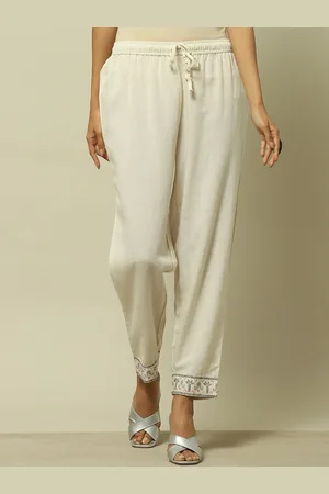 Rangriti Women Relaxed Straight Leg Straight Fit Parallel Trousers