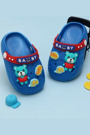 Yellow bee Boys Self Design Clogs