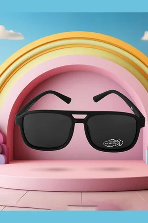 Kool Kids Round Sunglasses with Polarised and UV Protected Lens KKSP CT11025 BK