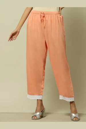 Rangriti Women Mid-Rise Relaxed Straight Leg Straight Fit Parallel Trouser