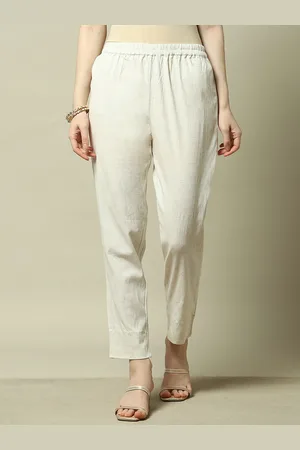 Rangriti Women Textured Relaxed Trousers