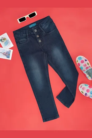 Pantaloons Girls Mid-Rise Heavy Fade Jeans