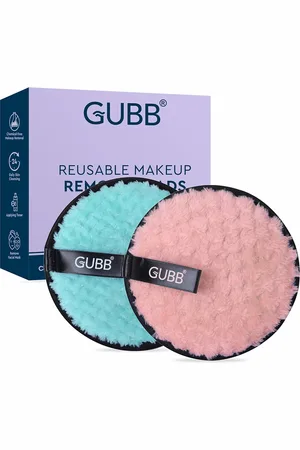 GUBB Set of 2 Reuseable Makeup Remover Pads - Pink & Green