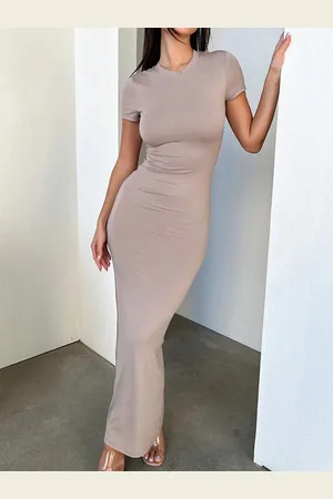 Bebe Round Neck Maxi Dress