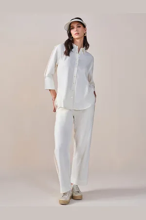 AND Three-Quarter Sleeves Shirt & Flared Trousers