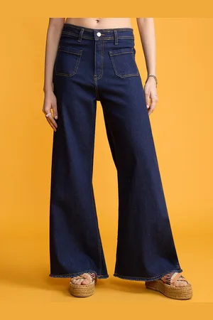 FREAKINS Women Wide Leg High-Rise Jeans