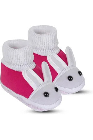BAESD Infants Cotton Rabbit Face Slip On Booties