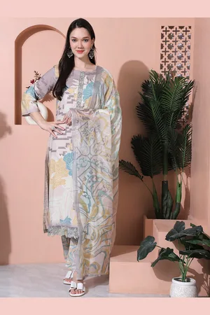 Stylee Lifestyle Printed Pure Cotton Unstitched Dress Material