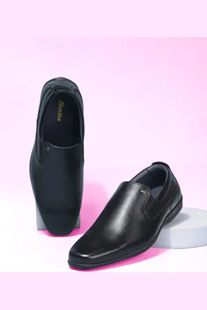 Bata Men Textured Formal Slip-On Shoes