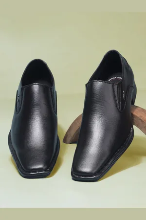 Bata Men Textured Round Toe Formal Slip-On Shoes