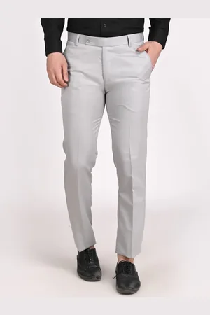Tahvo Men Relaxed Slim Fit Mid-Rise Formal Trousers