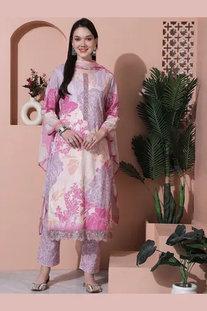 Stylee Lifestyle Printed Pure Cotton Unstitched Dress Material
