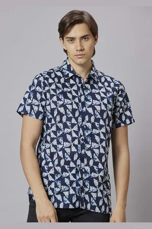 Being Human Men Blue Slim Fit Opaque Casual Shirt