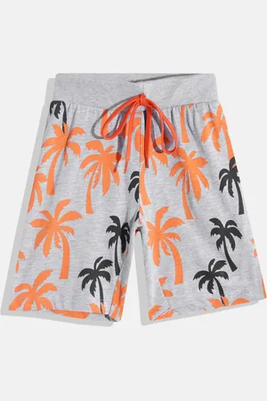 Eteenz Boys Premium Cotton Tropical Printed Shorts