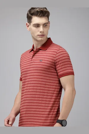 Arrow Striped Sport Polo Collar T-shirt
