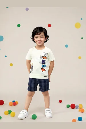 Toonyport Boys Printed T-shirt With Short