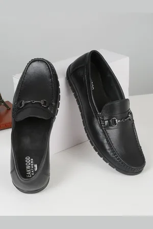 Teakwood Leathers Men Leather Horsebit Loafers