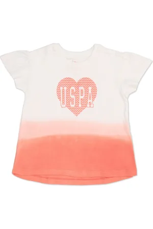 Ralph Lauren Girls Typography Printed Cotton T-shirt