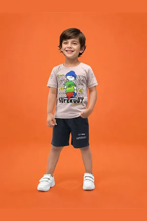 Toonyport Boys Printed Pure Cotton T-shirt With Shorts