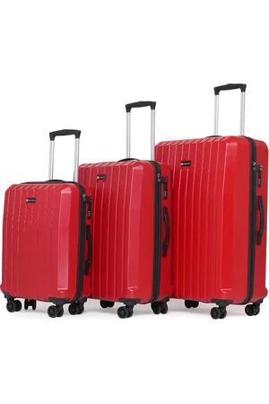 Swiss Military Set Of 3 Textured Hard-Sided Trolley Bags