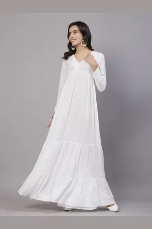 Aayu V-Neck Layered Maxi Dress